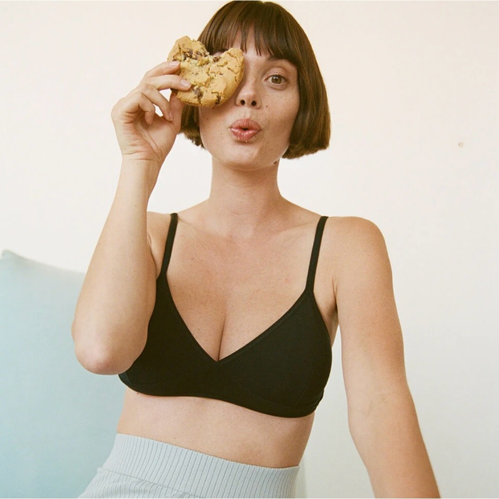 Maternity and Nursing Black Wireless Bralette